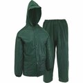 Custom Leathercraft RAINSUIT HVY WT MEDIUM GREEN 3PC R131M